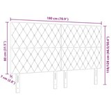  Uzglavlje Tamno plava 180 cm Baršun | shoptok.hr
