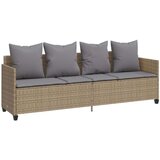  5-dijelni vrtni set sofa s jastucima bež od poliratana | shoptok.hr