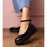 Gemre Black patent leather platform oxfords Tanga | Shoptok.si