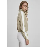 Urban Classics Ladies Short Piped Track Jacket Concrete/electriclime