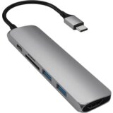 Satechi Aluminum Type-C Slim Multi-Port Adapter 4K V2 Space Gray | Eponuda.ba
