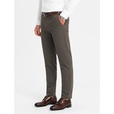 Ombre Classic men's softly textured chino pants - khaki | Shoptok.si