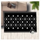 Conceptum Hypnose tepih HM-CRP25-12, Pravougaoni, 120 x 180 cm, Crno-bijeli | Eponuda.ba