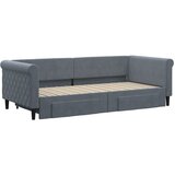  Dnevni krevet na razvlačenje i ladice tamnosivi 90 x 200 cm | shoptok.hr