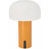 Villa Collection Bela/oranžna LED namizna svetilka (višina 22,5 cm) Styles –