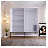 Hanah home ormar Martin 190 White Black Gold | Eponuda.com