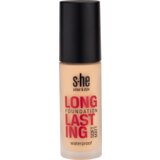 s-he colour&style long lasting soft matt tečni puder - 190/003 beige 1 kom Cene