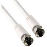 SCHWAIGER SAT priključni kabel (1,5 m, Bela, 75 dB, F-vtikač) | Shoptok.si
