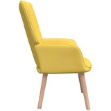  Stolica za opuštanje s osloncem za noge boja senfa od tkanine | shoptok.hr
