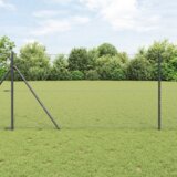 vidaXL Heksagonalna ograja Siva 1,4x25 m Jeklena | Shoptok.si
