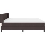  Postelja boxspring z vzmetnico Temno rjava 200 x 200 cm, (5000127073) | Shoptok.si