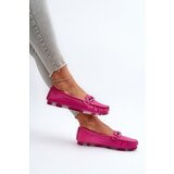 S. BARSKI Suede Comfortable Loafers Fuchsia Giovana | Shoptok.si