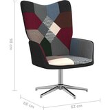  Stol za sproščanje s stolčkom večbarvno blago, (20597459) | Shoptok.si