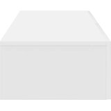  Zidna polica s ladicama bijela 60x26,5x15 cm izrađeno drvo | shoptok.hr