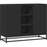  Komoda crna 92x35x76 cm od konstruiranog drva | Eponuda.com