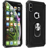 AVIZAR Etui odporen proti udarcem s kovinskim držalom za obrocke - crn str. Apple iPhone XS Max, (20599338) Cene