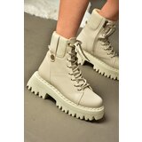 Fox Shoes R973970109 Women's Beige Thick Soled Boots Cene