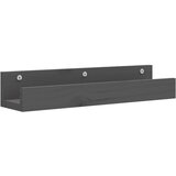 vidaXL Zidne police 2 kom sive 50 x 12 x 9 cm od masivne borovine | shoptok.hr