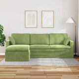 SOFA Svijetlo zelena 228 x 134 x 80 cm Baršun | shoptok.hr