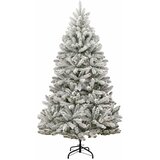  Umjetno božićno drvce 300 LED sa šarkama i kuglicama 240 cm | shoptok.hr