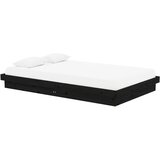  Okvir za krevet od masivnog drva crni 120 x 200 cm | shoptok.hr