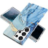 INORCO Za Samsung Galaxy S23 Ultra GW18 IMD marmorni vzorec hrbtni pokrov PC+TPU ovitek za mobilni telefon, odporen proti udarcem, (22033633) | Shoptok.si