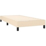  Okvir kreveta s oprugama i madrac krem 80x200 cm od tkanine | shoptok.hr