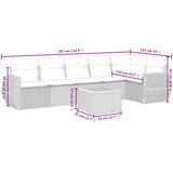  7-dijelni set vrtnih sofa sivi od poliratana | shoptok.hr