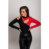 Fenzy Majica S Asimetričnim Dekolteom Tahy, Crno-Crvena | shoptok.hr