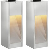  Solarna LED svjetiljka za stazu 2 pcs Srebrno Galvanizirano | Eponuda.com
