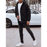 DStreet Kurtka męska przejściowa z kapturem pikowana podszewka czarna | Shoptok.si