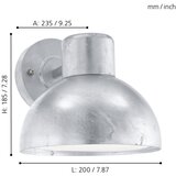 Eglo entrimo spoljna zidna lampa/1 e27, pocinčana | Eponuda.com