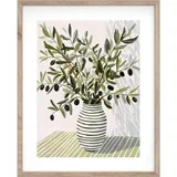 Tiskana slika z okvirjem 40x50 cm Olive Bunch II –