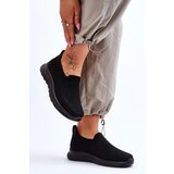 EVENTO PE1 Women's Textile Slip-on Sneakers Black Adiora | Shoptok.si
