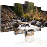  Slika - A waterfall in the middle of wild nature 200x100 Cijene