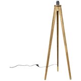 QAZQA Stojalo za podeželsko talno svetilko iz lesa - Tripod Classic Cene
