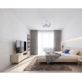 Kanlux 46372 - LED prigušiva svetiljka s ventilatorom PLAVE LED/36W/230V CCT srebrna/bela + daljinski upravljač | Eponuda.com