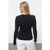 Trendyol Black Basic Furry Knitted Sweater | Shoptok.si