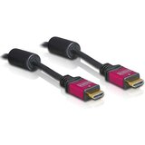 Delock HDMI priključni kabel [1x HDMI-utikač <=> 1x HDMI-utikač] 3m, cven, crn | Eponuda.ba