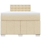  Krevet box spring s madracem krem 120 x 190 cm od tkanine | shoptok.hr