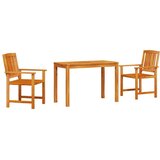 Komplet za jedilnico v vrtu 3 pcs Rjava Trden akacijev les, (5000043399) | Shoptok.si