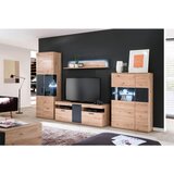 Livetastic DNEVNI REGAL, antracit, prozorno, barve hrasta | Shoptok.si