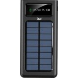 Mean IT Punjač prijenosni za mobitele + svjetiljka,solarni, 10000mAh - P1, Crni Cijene