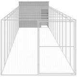  Kućica za pse s igralištem svjetlosiva 214x1273x181 cm čelična | shoptok.hr