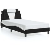 vidaXL okvir za krevet s uzglavljem crno-bijeli 100x200cm umjetna koža | shoptok.hr