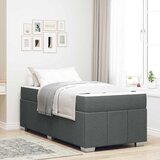 vidaXL Krevetna konstrukcija Tamno siva 90 x 190 cm tkanina | shoptok.hr
