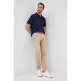Lacoste Bombažen polo mornarsko modra barva | Shoptok.si