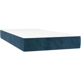 Box spring krevet s madracem tamnoplavi 100x200 cm baršunasti | shoptok.hr