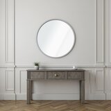 Hanah home Ogledalo Ocean, Ø 40 cm, Srebrne boje | ePonuda.com