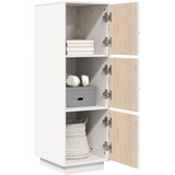  Visoka komoda bijela 34 x 40 x 108,5 cm od masivne borovine | Eponuda.com